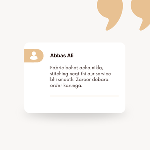 I was surprised by the quality! Fabric bohot durable aur fitting exactly jaisi chahiye thi. (3)